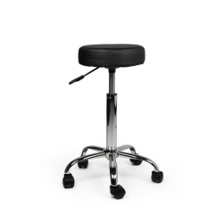 Tabouret Office Standard avec ressort à gaz roulette dure noir