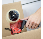 Rapesco Germ-Savvy 960 Antibacterial Black Tape Dispenser with Transparent Tape