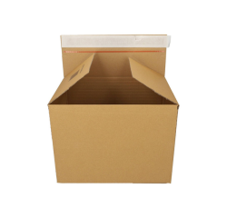 Boîte d'expédition IEZZY Quickbox hauteur réglable 460x309x180-300mm can-B marron 10 pièces