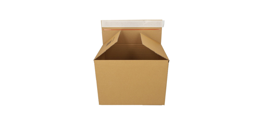 IEZZY Quickbox Shipping Box Adjustable Height 460x309x180-300mm can-B Brown 10 Pieces