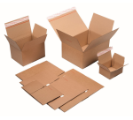 IEZZY Quickbox Shipping Box Adjustable Height 460x309x180-300mm can-B Brown 10 Pieces