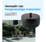 Cendrier BRASQ modèle de table 1L avec couvercle AT700 noir