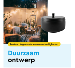 Cendrier BRASQ modèle de table 1L avec couvercle AT700 noir