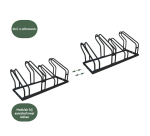 Fietsenrek BRASQ  4 fietsen BS400 zwart