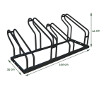 Fietsenrek BRASQ  4 fietsen BS400 zwart