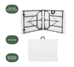 Folding table BRASQ 180x70x74cm FT180 white