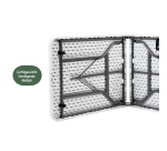 Folding table BRASQ 180x70x74cm FT180 white