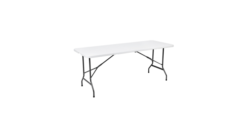 Table pliante BRASQ 180x70x74cm FT180 blanc