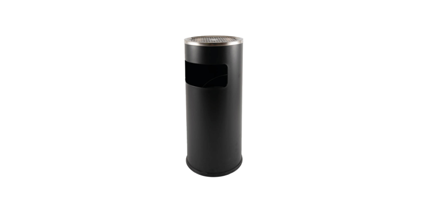 Poubelle avec cendrier BRASQ 11L AT500 noir