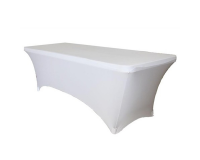 Housse de table BRASQ 183x76x74cm blanc
