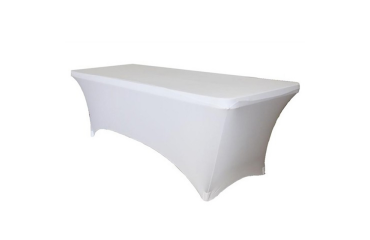 Housse de table BRASQ 183x76x74cm blanc