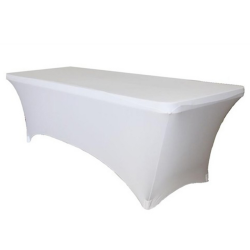 Tafelrok BRASQ 183x76x74cm wit