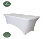 Tafelrok BRASQ 183x76x74cm wit