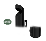 Wall ashtray BRASQ AT200 black stainless steel