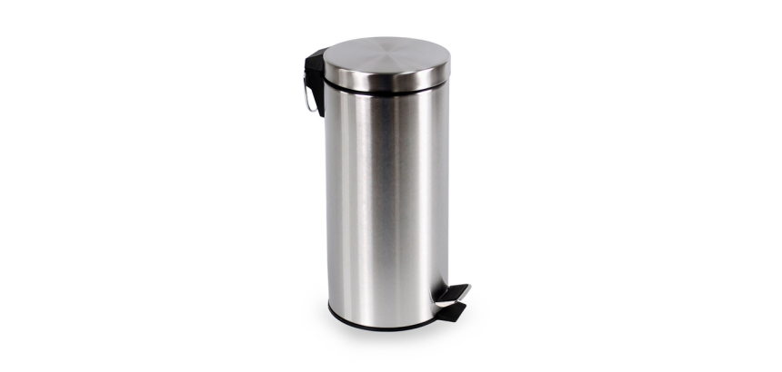 Pedaalemmer BRASQ 30 liter rvs