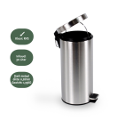 Pedaalemmer BRASQ 30 liter rvs