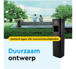 Poubelle avec cendrier BRASQ 20L AT400 noir