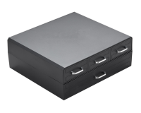 Boîte à capsules café BRASQ CD400 noir