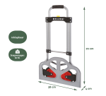 Diable BRASQ pliable HT60 inclus tendeur 60kg