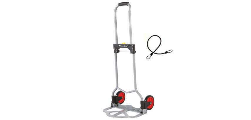 Foldable BRASQ hand truck HT60 with 60kg tie-down included