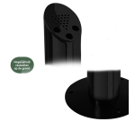 Cendrier colonne BRASQ AT300 inox noir