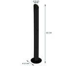 Cendrier colonne BRASQ AT300 inox noir