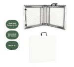 Vouwtafel BRASQ 120x60x74cm FC120 wit