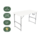 Vouwtafel BRASQ 120x60x74cm FC120 wit