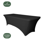 BRASQ table cover 183x76x74cm black