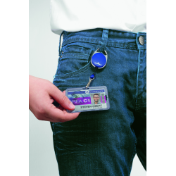 Afrolmechanisme Durable Style met karabijnhaak blauw
