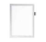 Durable Duraframe Display Frame A4 Magnetic Silver Note