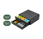 Boîte à capsules café BRASQ CD300 noir