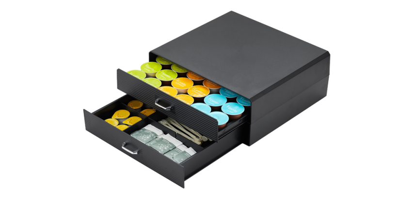 Boîte à capsules café BRASQ CD300 noir