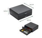 Boîte à capsules café BRASQ CD300 noir