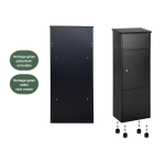 Pakketbrievenbus BRASQ 105x38x24cm PB400 Zwart