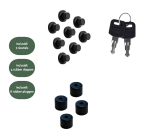 Pakketbrievenbus BRASQ 105x38x24cm PB400 Zwart