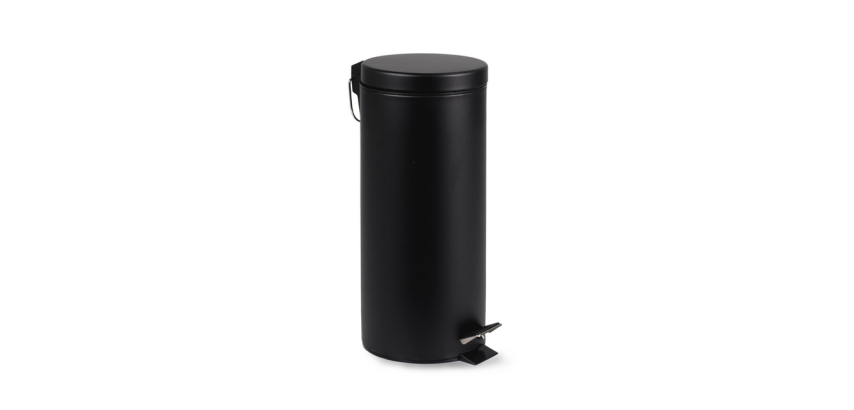 Fußtritt-Abfalleimer BRASQ 30L schwarz