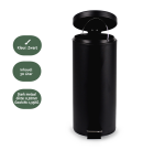 Poubelle à pédale BRASQ 30L noir