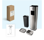 Poubelle avec cendrier BRASQ 20L AT400 inox