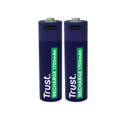 Batterij Trust USB-C oplaadbaar AA 2 stuks