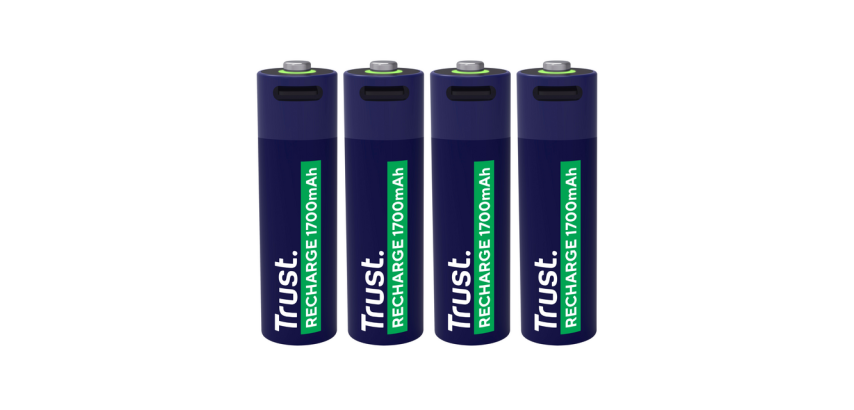 Trust USB-C Rechargeable Battery 4x AA
