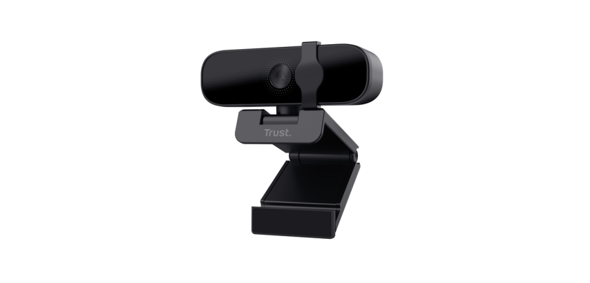 Trust Tanor Full HD Webcam – webcam – Full HD webcam met privacy-cover – geïntegreerde microfoon – zwart