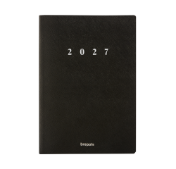 2027 Agenda Brepols Essential Urban 7 days/2 pages black