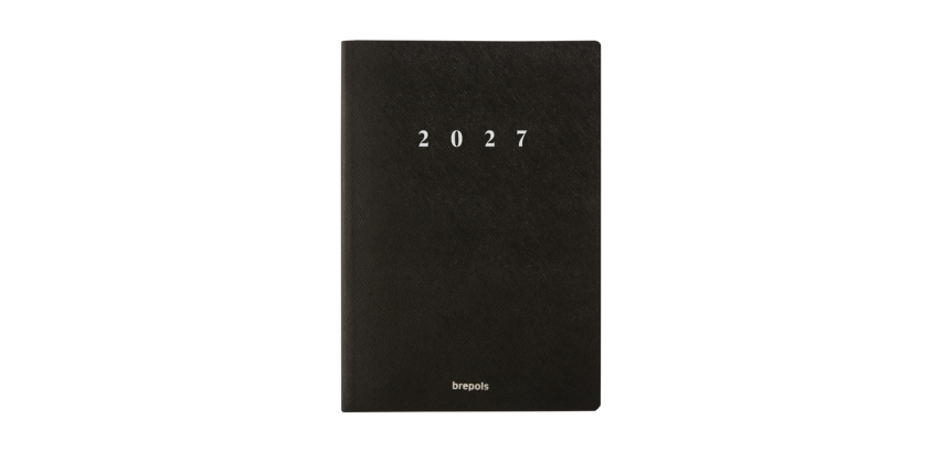 2027 Agenda Brepols Essential Urban 7 days/2 pages black