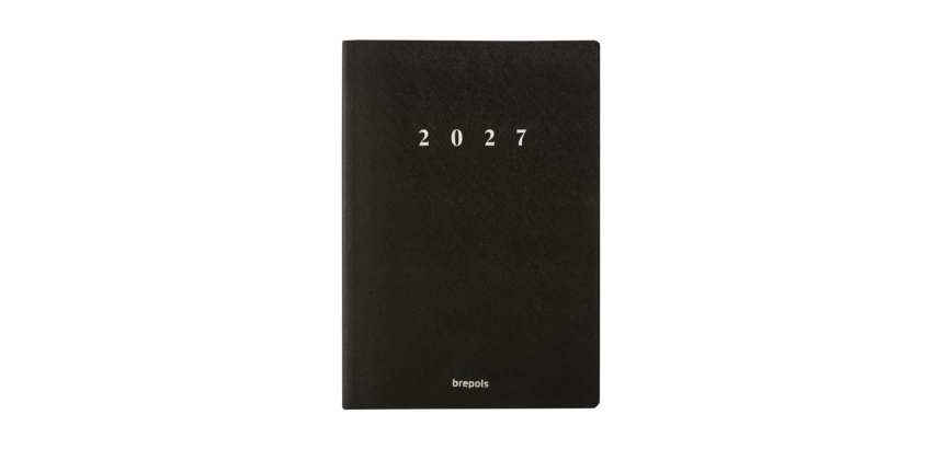 2027 Agenda Brepols Essential Urban 7 days/2 pages black