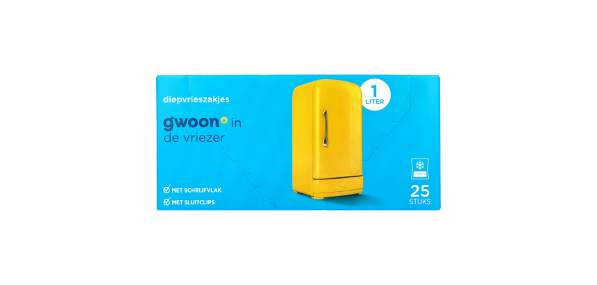 Sachet congélation G-woon 25x 1 litre