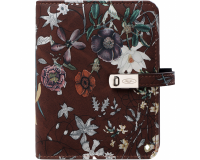 Organiseur Kalpa Pocket Agenda 2025-2026 7 jours/2 pages floral brun