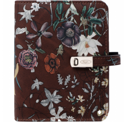 Organiseur Kalpa Pocket Agenda 2025-2026 7 jours/2 pages floral brun