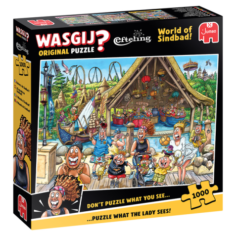 Puzzle Wasgij Efteling Wereld can Sinbad 1000 pièces