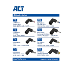 ACT AC2055 Netzadapter & Wechselrichter Innen 65 W Schwarz